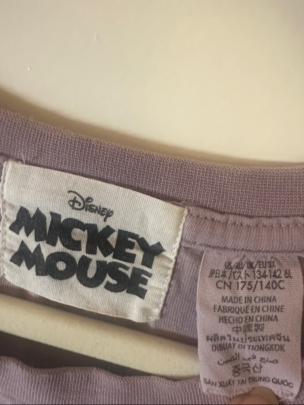 DISNEY Lavender Mickey Crop Tshirt Top 3x - Picture 3 of 6